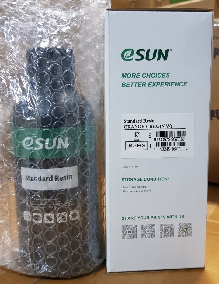 Nhựa in 3d ESUN Standard Resin 0.5-1kg/Chai Vỏ Nhựa