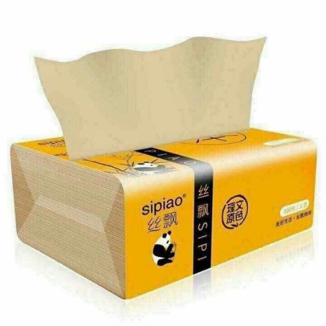 Combo 3 gói Giấy Ăn Gấu Trúc Sipao