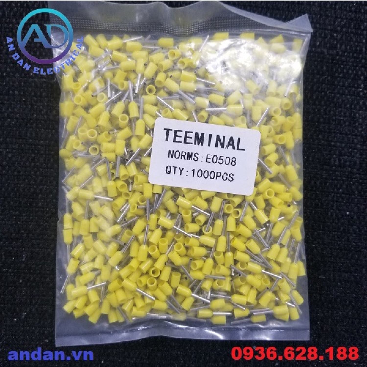 Đầu cốt pin rỗng, cos kim đơn E0508 E7508 E1008 E1508 E2508 E4009 E6012 E10-12 E16-12 E25-16 E35-16 E50-20, E70-20