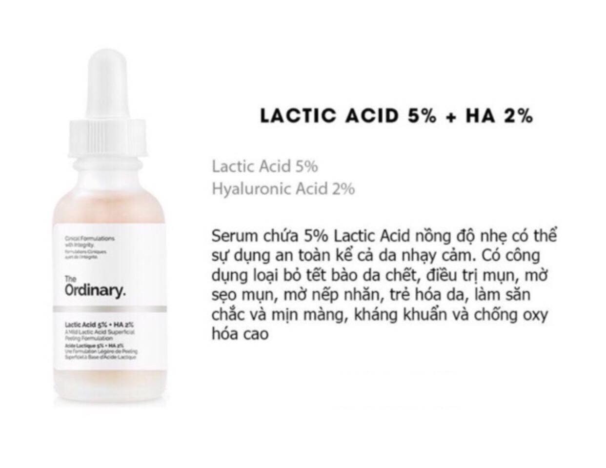 [HCM]Serum The Ordinary Latic Acid 5% + HA