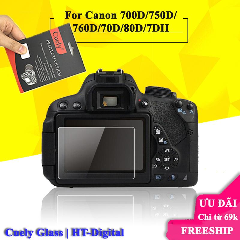 Miếng dán màn hình cường lực cho máy ảnh Canon 700D/750D/760D/70D/80D/7DII/6DII/800D