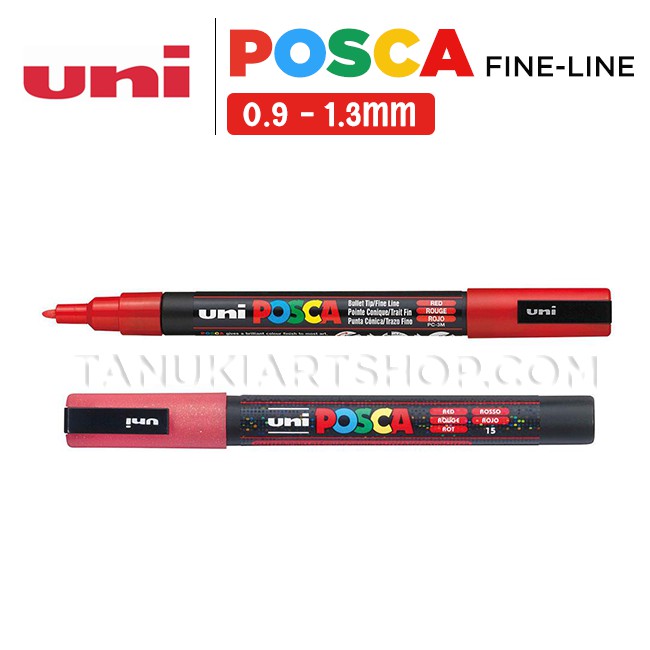 Bút Uni Posca (Đầu Fine-line, 1M và 3M)