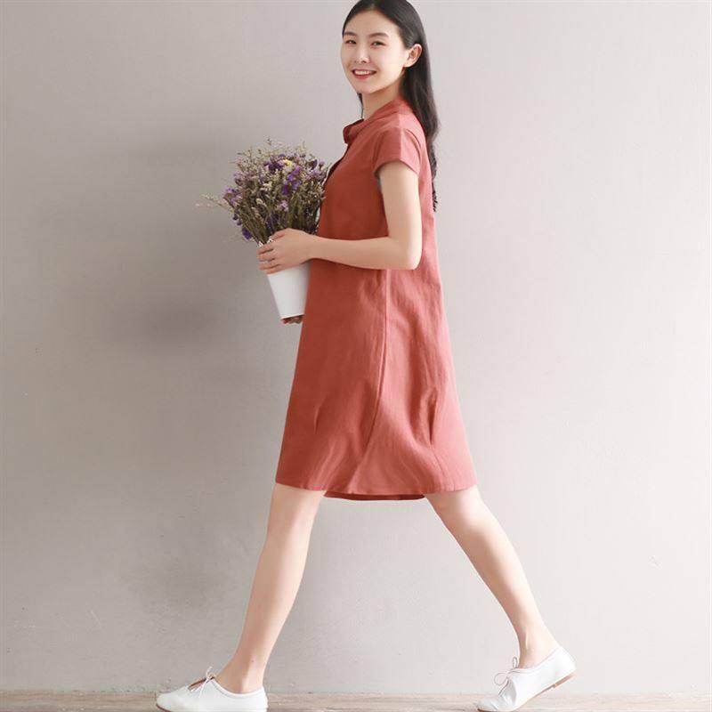 Váy Bầu Nâu Đất Cổ Tàu