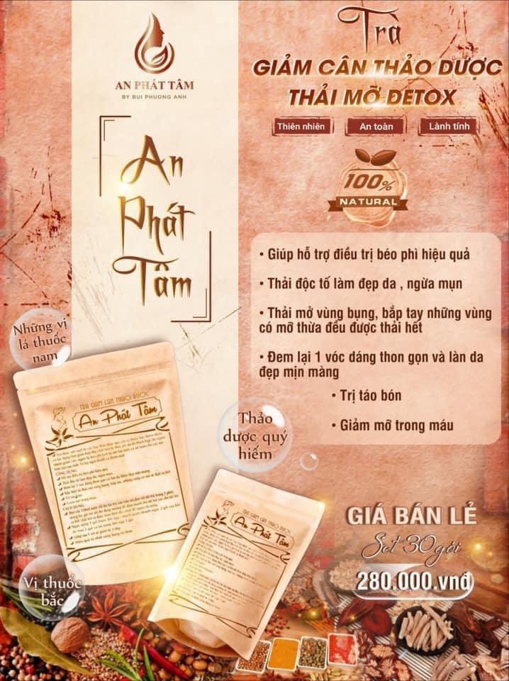 Combo Trà + thuốc giảm cân An Phát Tâm
