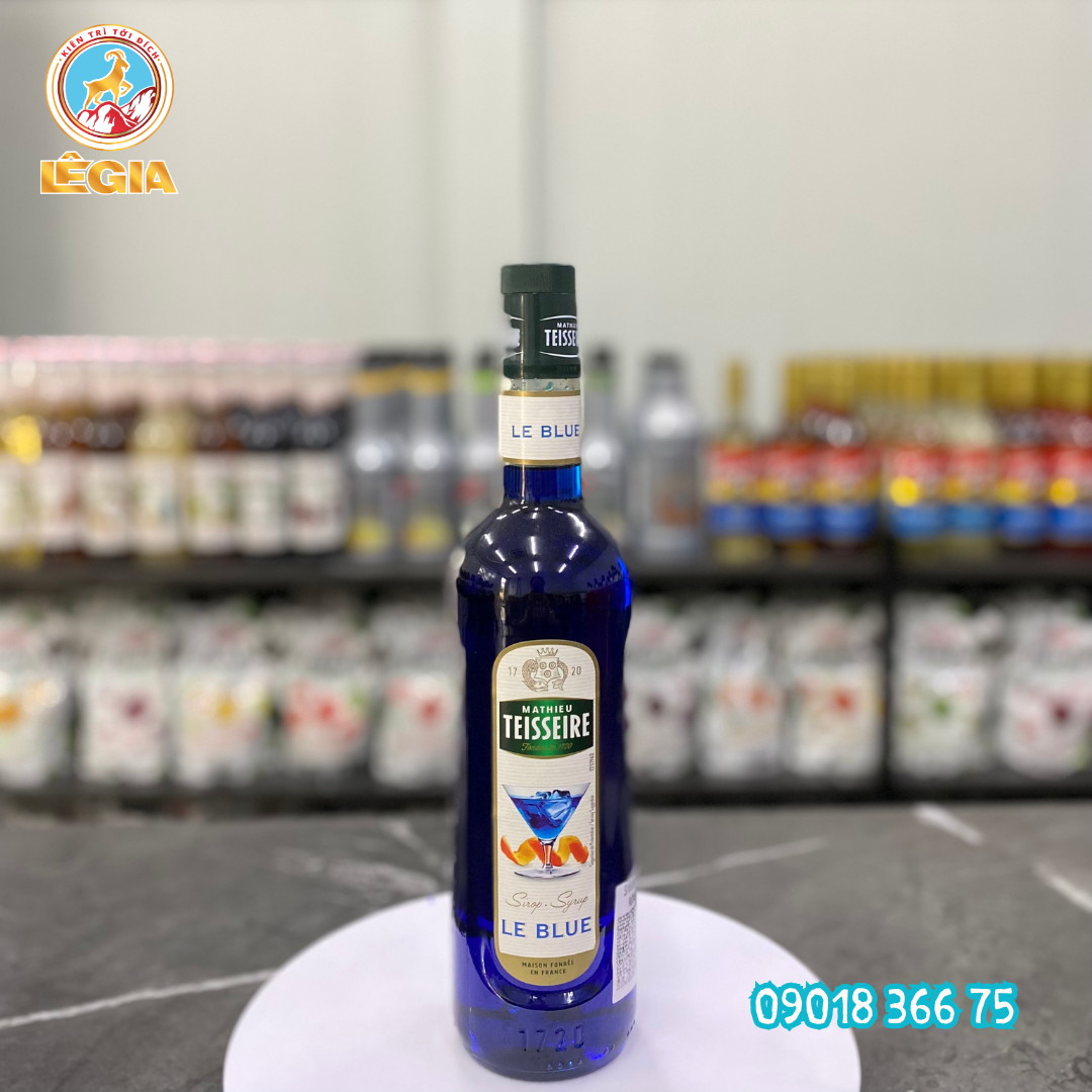 Siro teisseire vỏ cam xanh 700ml - teisseire le blue syrup