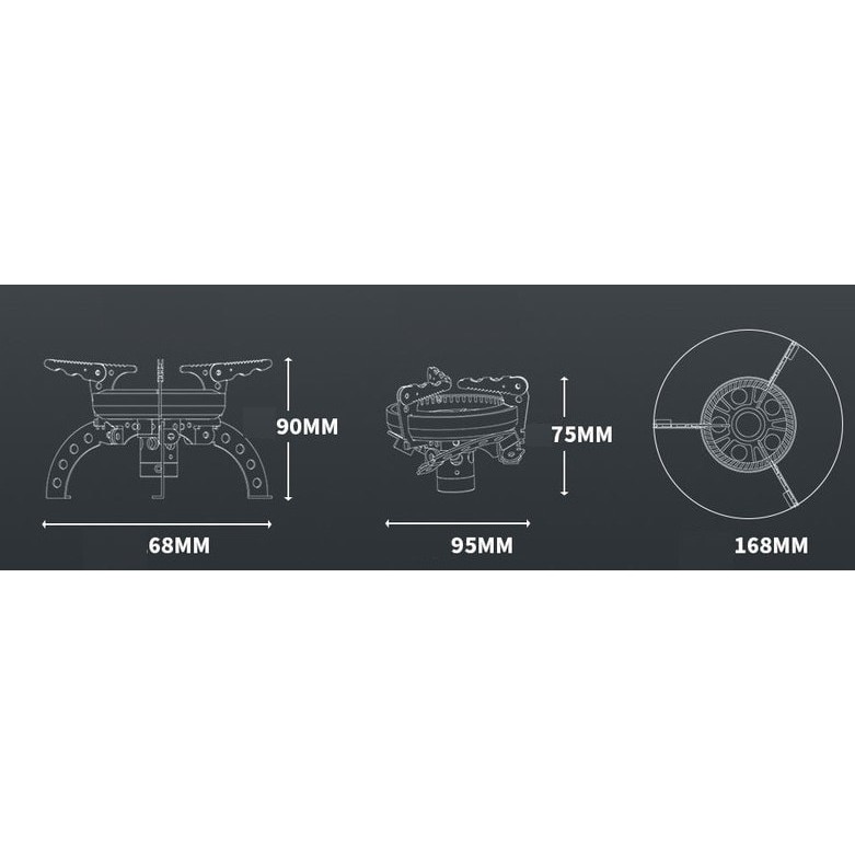 Bếp gas mini gấp gọn Campingmoon XD-1