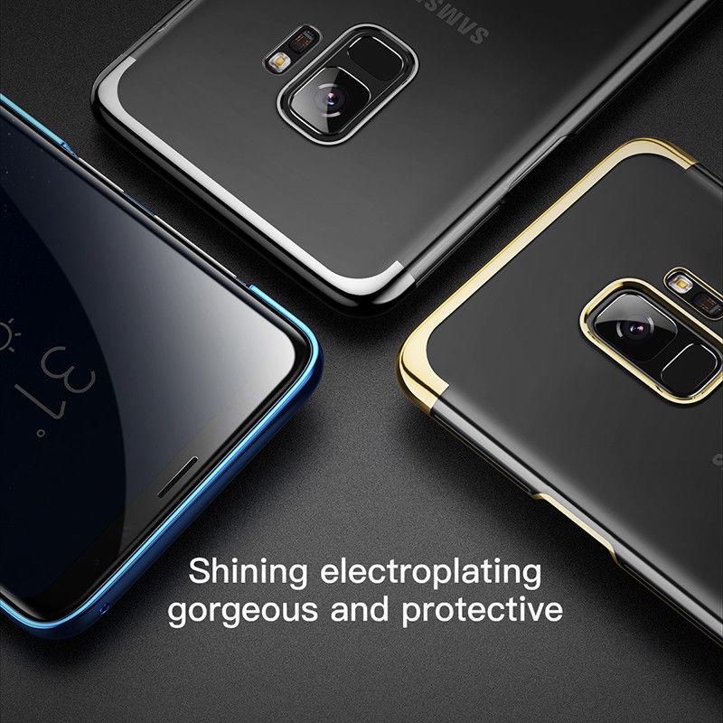 Ốp Lưng Viền Màu Baseus Luxury Glitter Cho Máy Samsung Galaxy S9