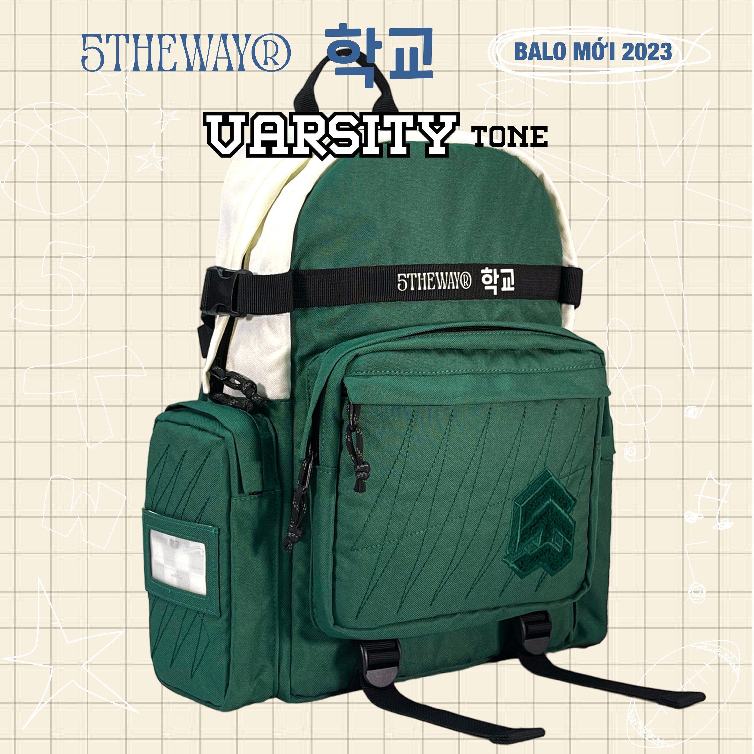 Balo 5THEWAY® 학교 VARSITY TONE ROCKET BACKPACK™