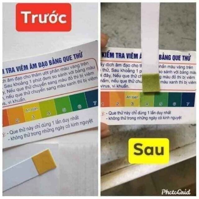 Que thử viêm nhiễm phụ khoa nhanh nhạy que test viêm âm đạo hàng