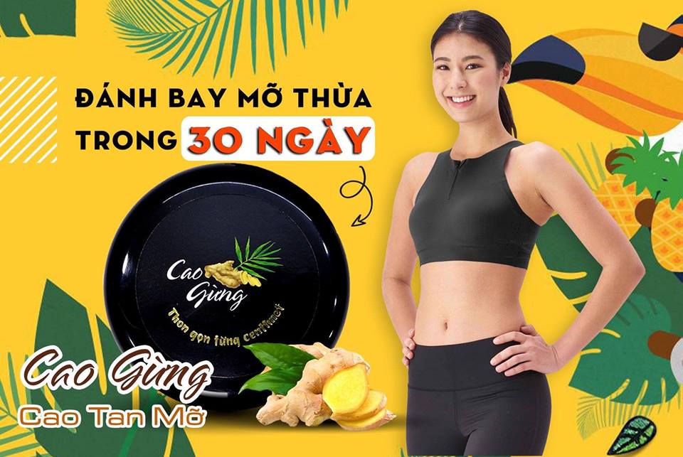 [HCM]CAO GỪNG TAN MỠ ĐÁNH TAN MỠ BỤNG ĐÙI BẮP TAY