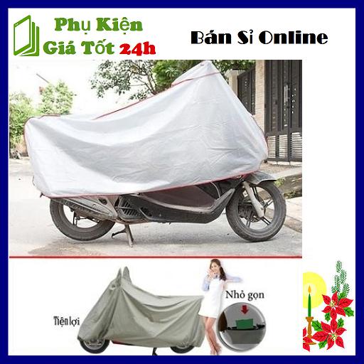 TRÙM XE MÁY - ÁO TRÙM XE LOẠI TỐT - Áo bạt phủ trùm xe máy Full Size