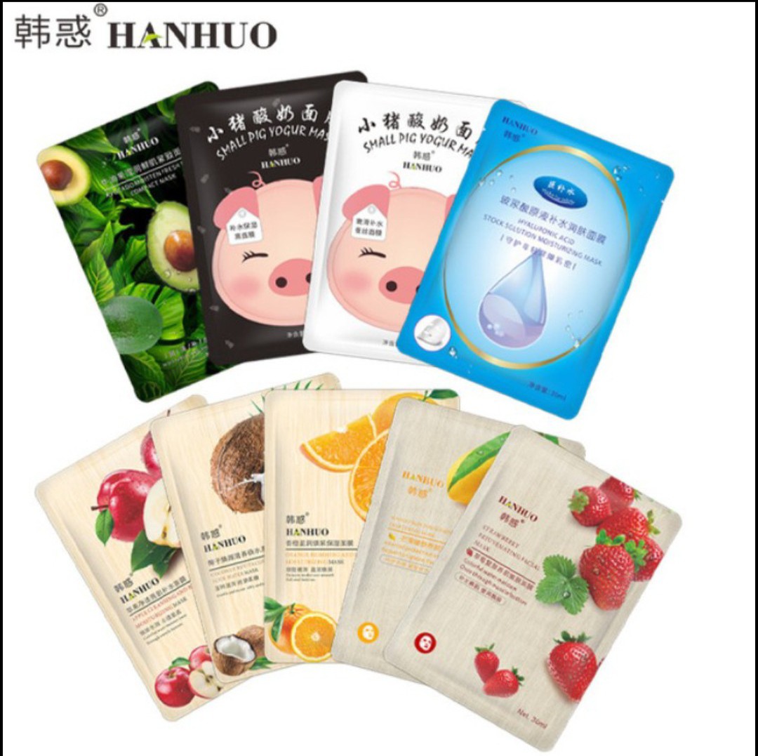 [COMBO 6 MIẾNG] MẶT NẠ TRÁI CÂY DƯỠNG DA HANHUO