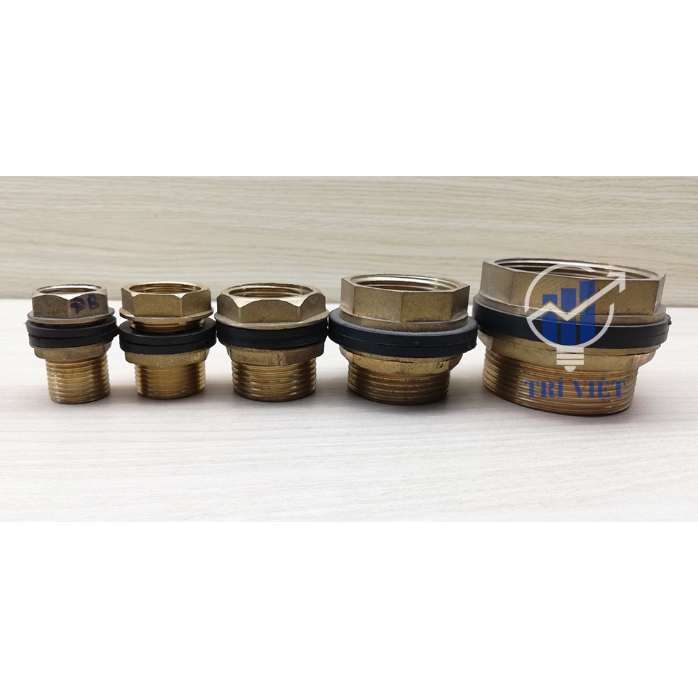 Đấu Bồn Thau - Khớp Nối Bồn Nước Phi 21, Phi 27, Phi 34, Phi 42, Phi 49, Phi 60