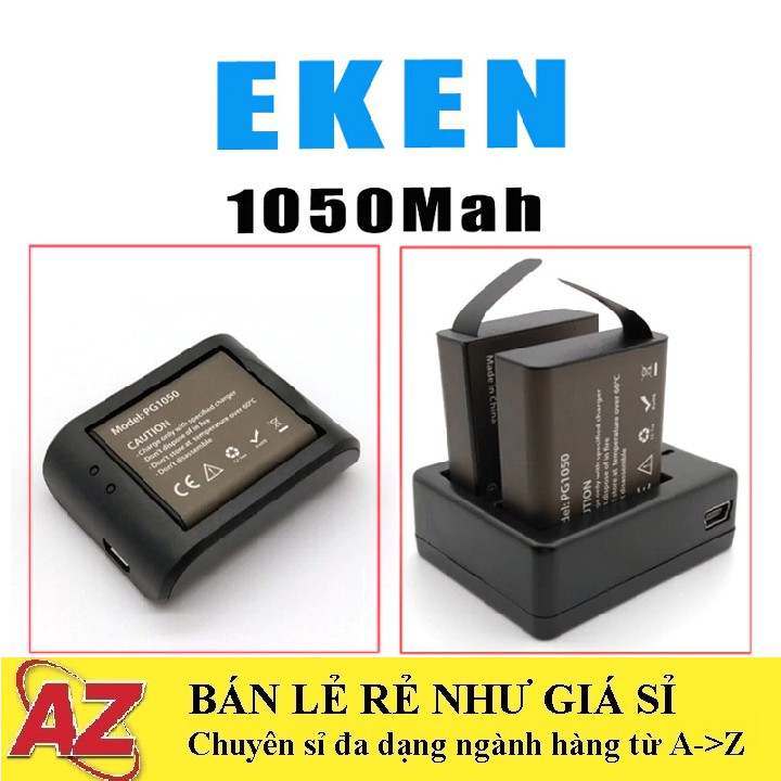 Pin 1050 mah cho camera thể thao gopro sjcam eken soocoo amkov camera 4k