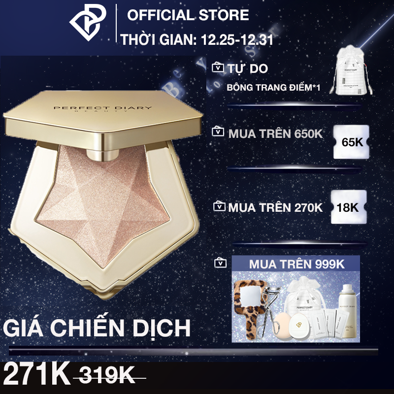 Phấn Bắt Sáng Perfect Diary Ánh Nhũ Lấp Lánh 7g