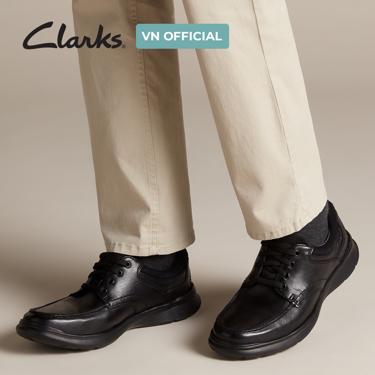 Giày Sneaker Da Nam Clarks - Cotrell Edge