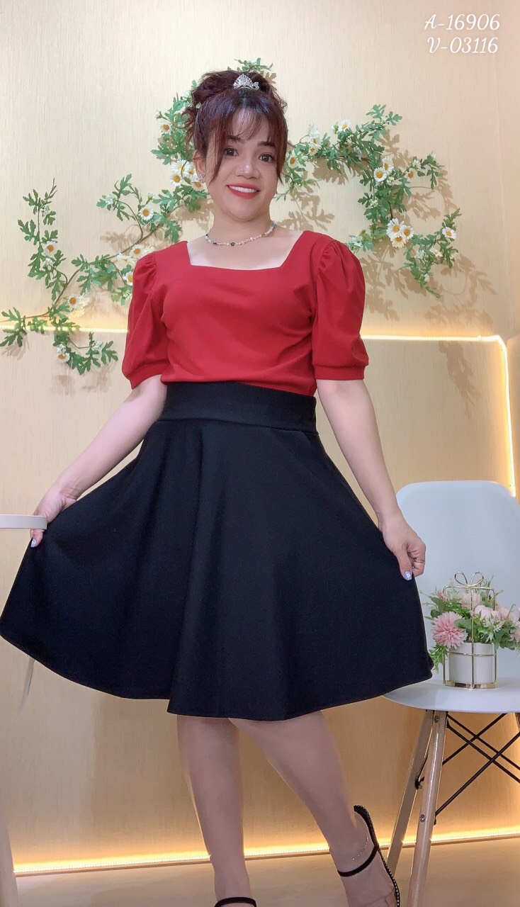 03116 Quần BIG SIZE kiểu quần giả váy xòe chất thun QV.QC Linhstyle