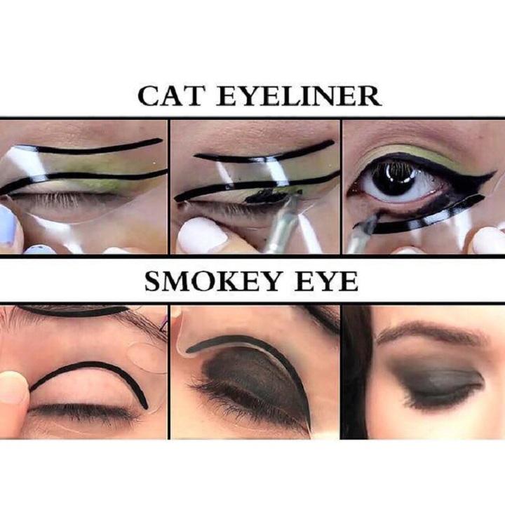 Combo 2 Khuôn kẻ mí Eyeliner và tô bầu mắt