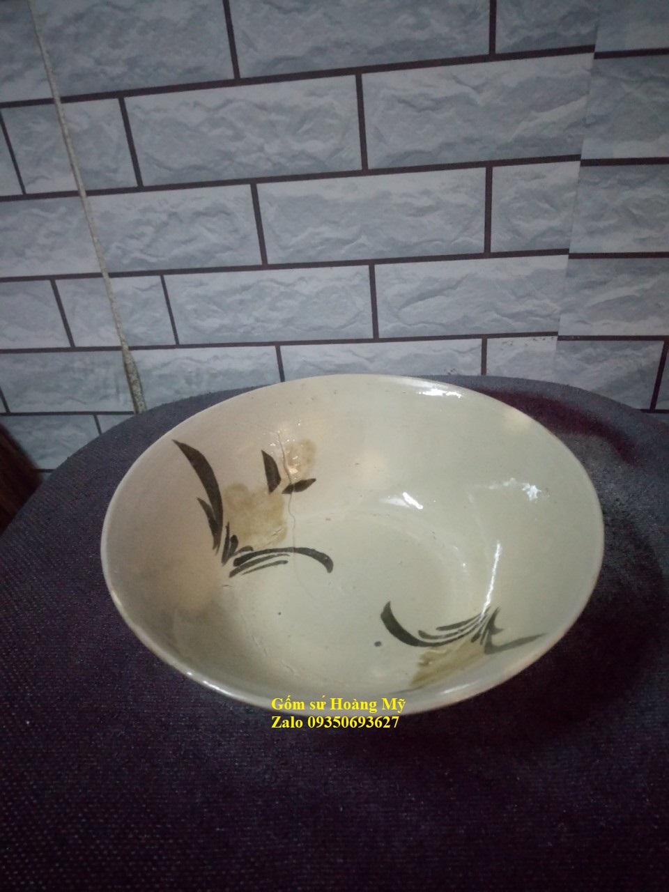 [HCM]Tô kiểu xưa hoa huệ 5 tô ( hàng đá thô sơ)