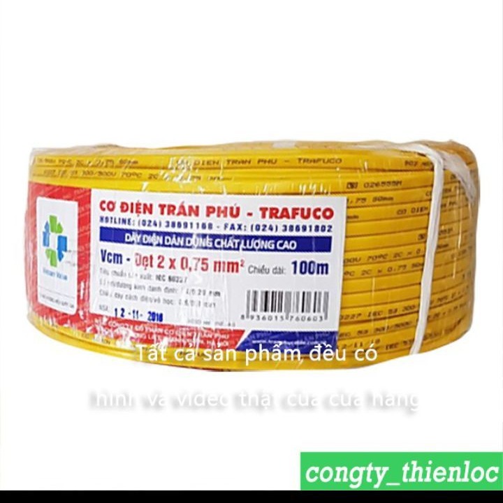 Day dien Tran phu 2x0.75 SQmm