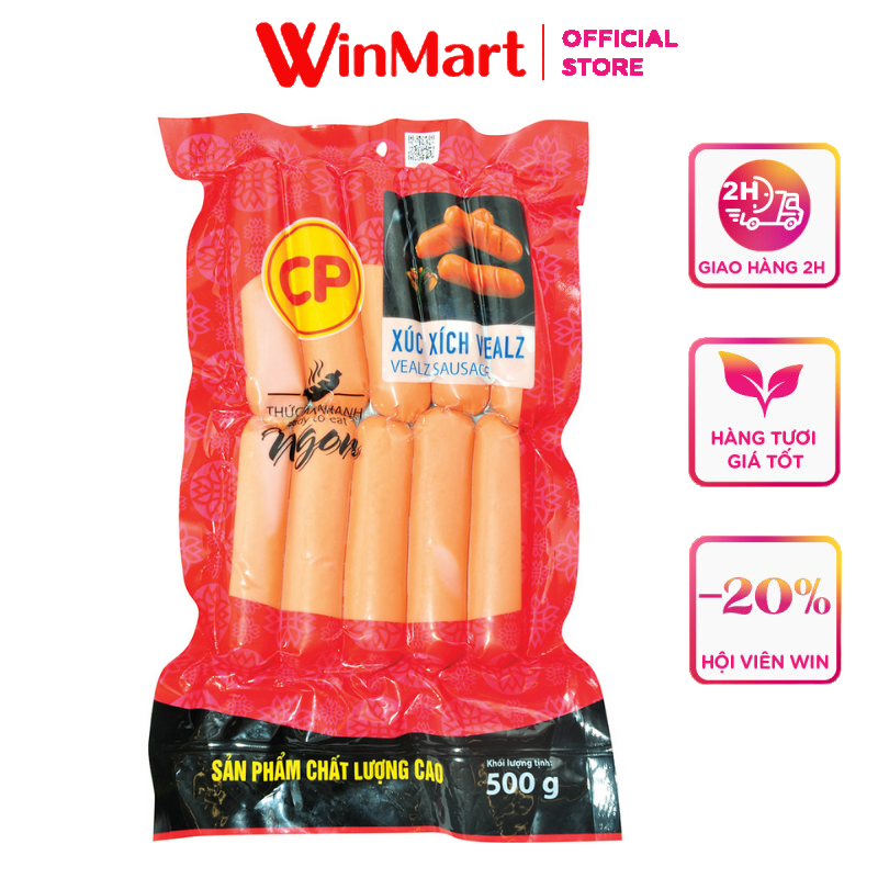 [Siêu thị WinMart] - CP Xúc xích Vealz 500g (10 cây) MN