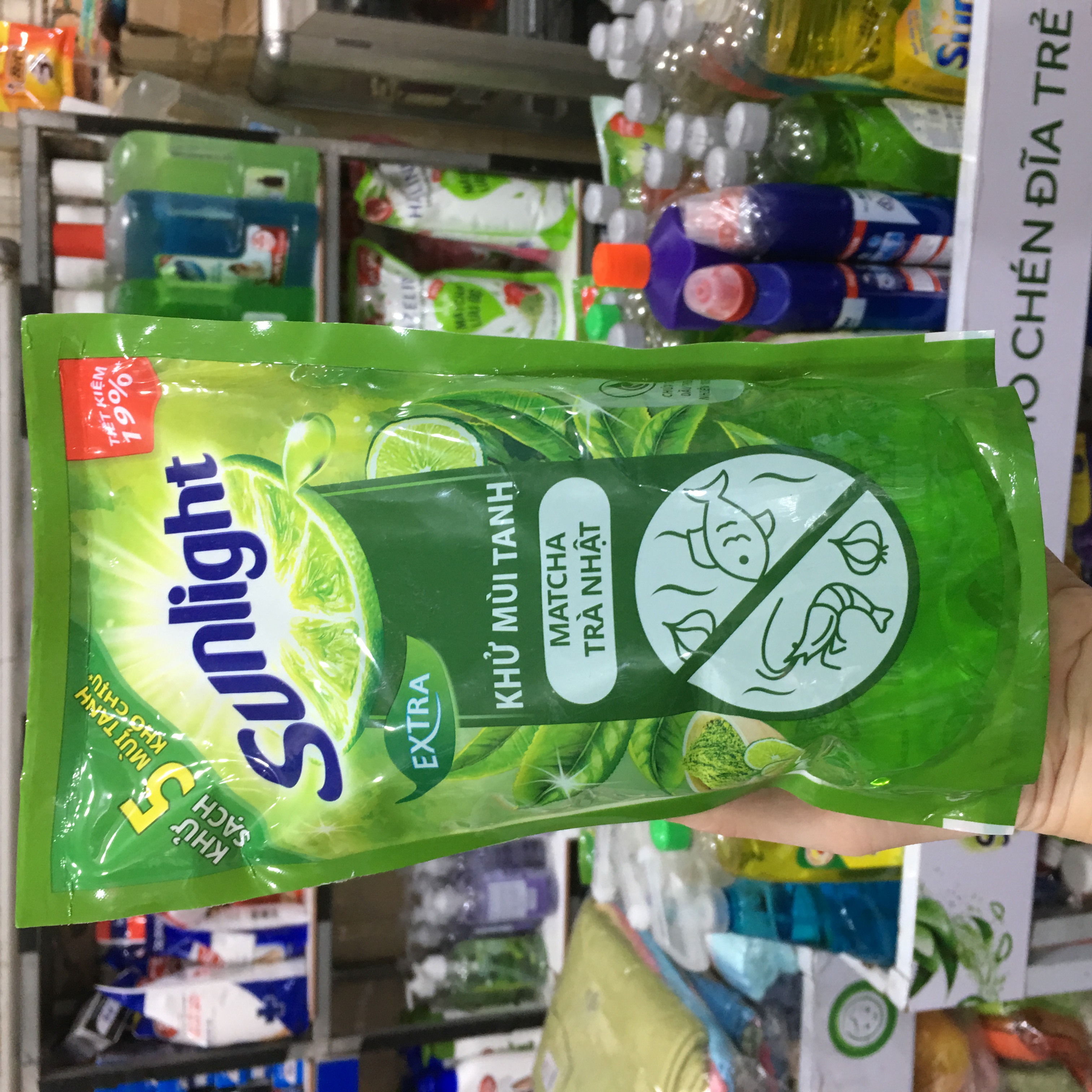 Nước rửa chén SUNLIGHT Matcha - Trà Nhật 750g
