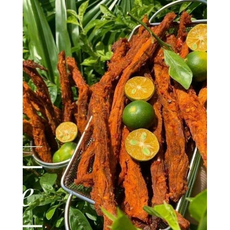 Hộp 250gr Khô bò que cay mềm đặc biệt, bò cây loại ngon đặc sản