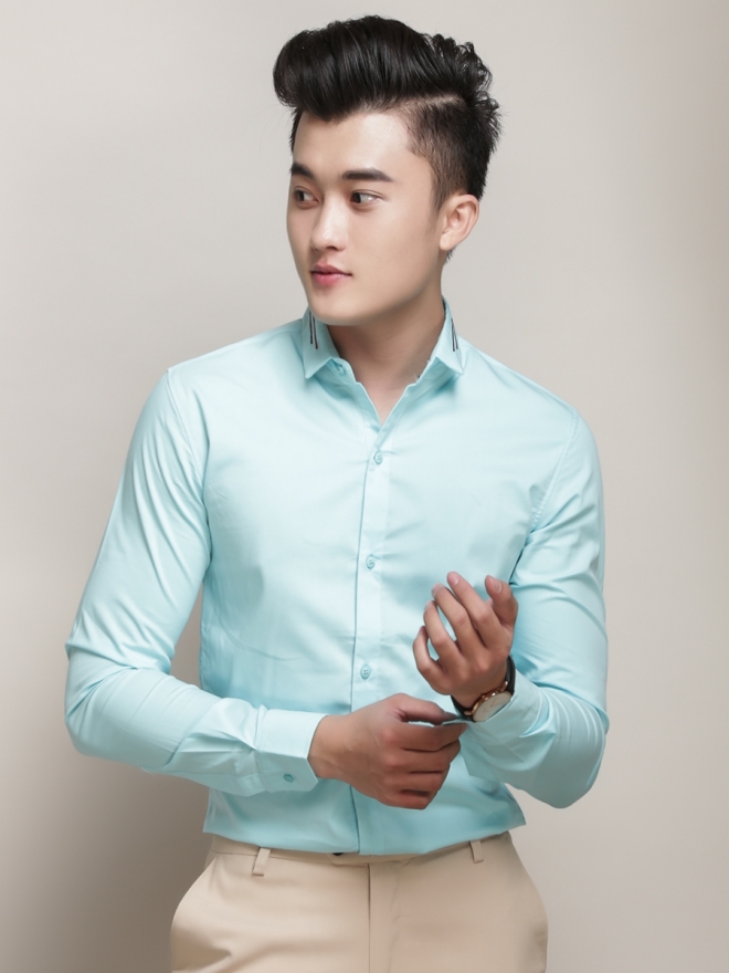 Top 10 mẫu áo sơ mi màu xanh ngọc chất liệu đẹp giá rẻ cực sốc