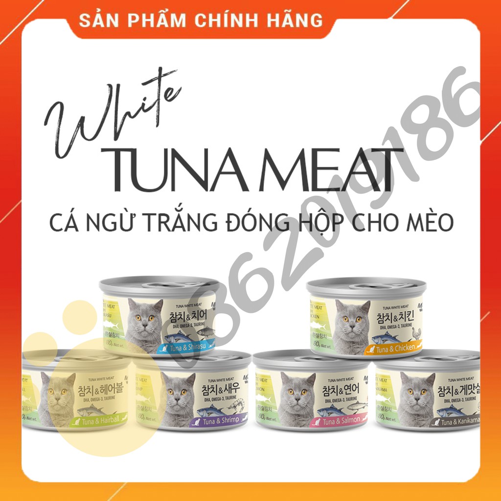 Pate cá ngừ trắng đóng hộp cho mèo - 80g - MeoWow