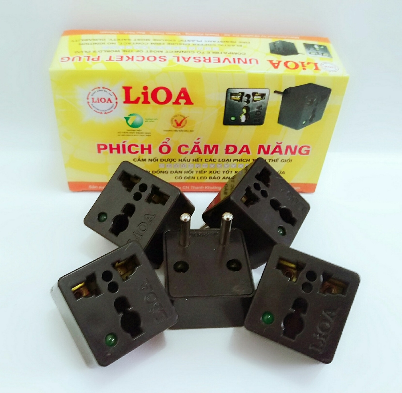 Phích Cắm Lioa Chuyển Đổi 3 Chân Sang 2 Chân