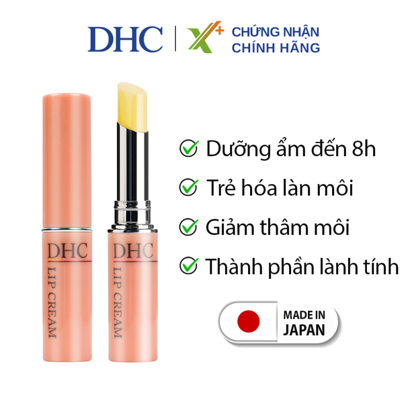 Son dưỡng môi DHC Nhật Bản Lip Cream giữ ẩm môi, giảm thâm, ngăn lão hóa và giúp môi sáng hồng tự nhiên son dưỡng môi không màu XP-DHC-LIP cao cấp