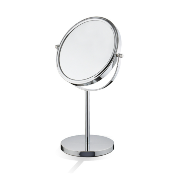 Gương để bàn, gương trang điểm inox nhiều size từ nhỏ tới lớn có 2 mặt xoay 360 độ zoom gấp 2 lần giá rẻ