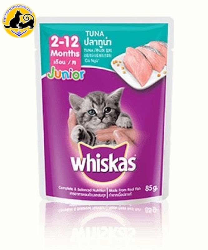 Pate Cho Mèo Con Vị Cá Ngừ Whiskas Junior Tuna 85g