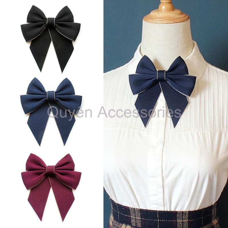 Nơ cổ áo công sở - phụ kiện quần áo công sở - phụ kiện áo vest - phụ kiện áo sơ mi