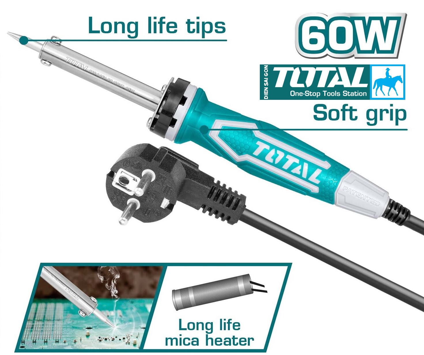 Mỏ hàn chì 40W Total TET1406