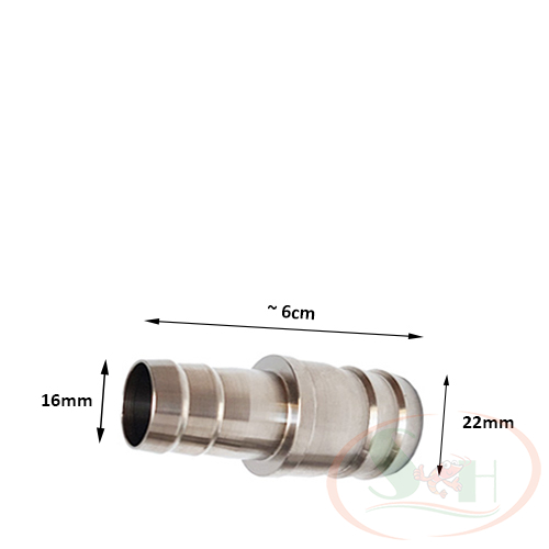 Khớp inox Mufan nối chuyển phi 12, 16, 22 mm dây ống lọc thùng bể cá tép