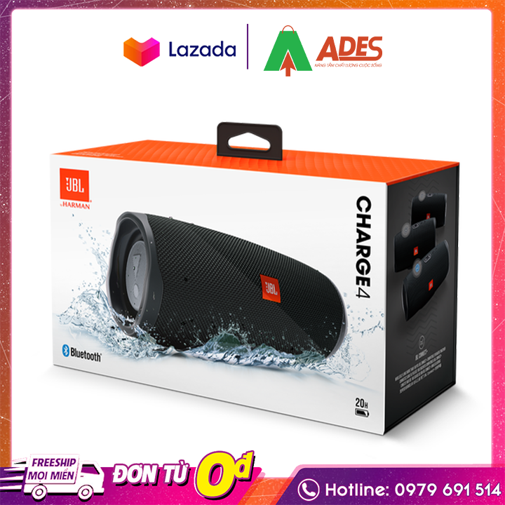 Loa Bluetooth JBL Charge 4 - Bảo Hành Chính Hãng 12 Tháng