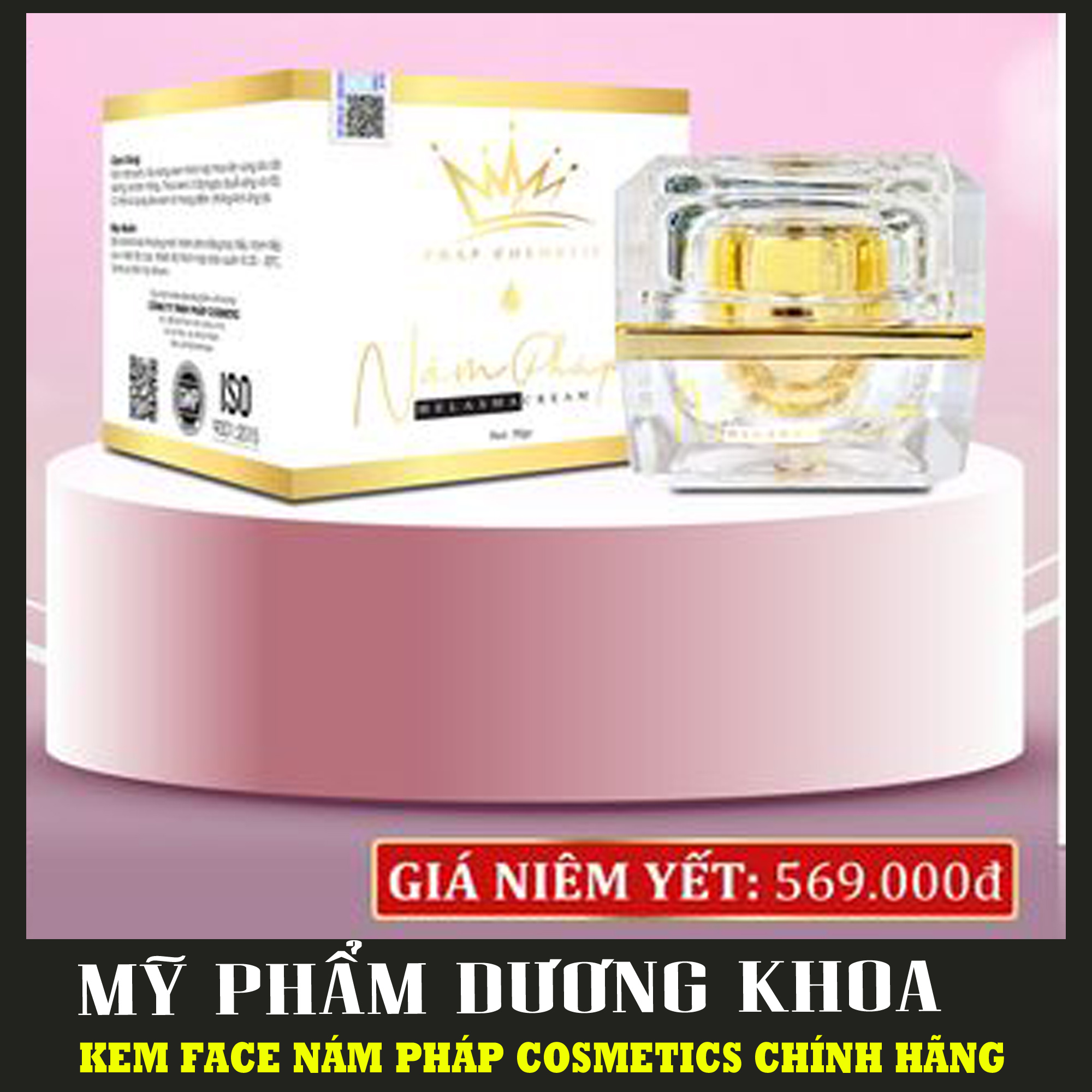 Tặng serum linh chi - kem face chuyên nám pháp cosmetics chính hãng, dứt nám trong 1 liệu trình - kem face nám pháp cosmetics chính hãng
