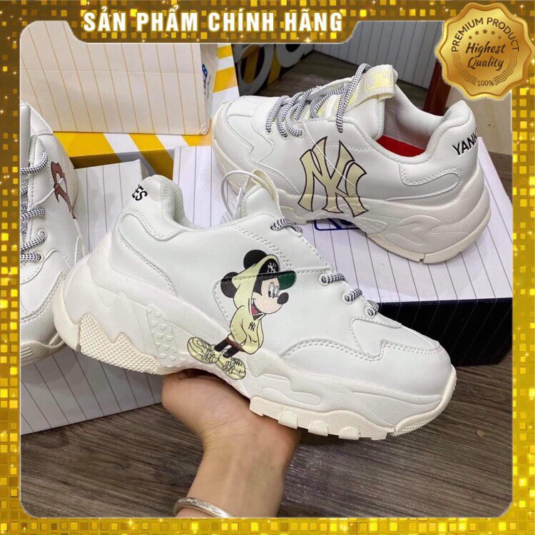 [CHÍNH HÃNG] Giày MLB Mickey vàng (full box bill)