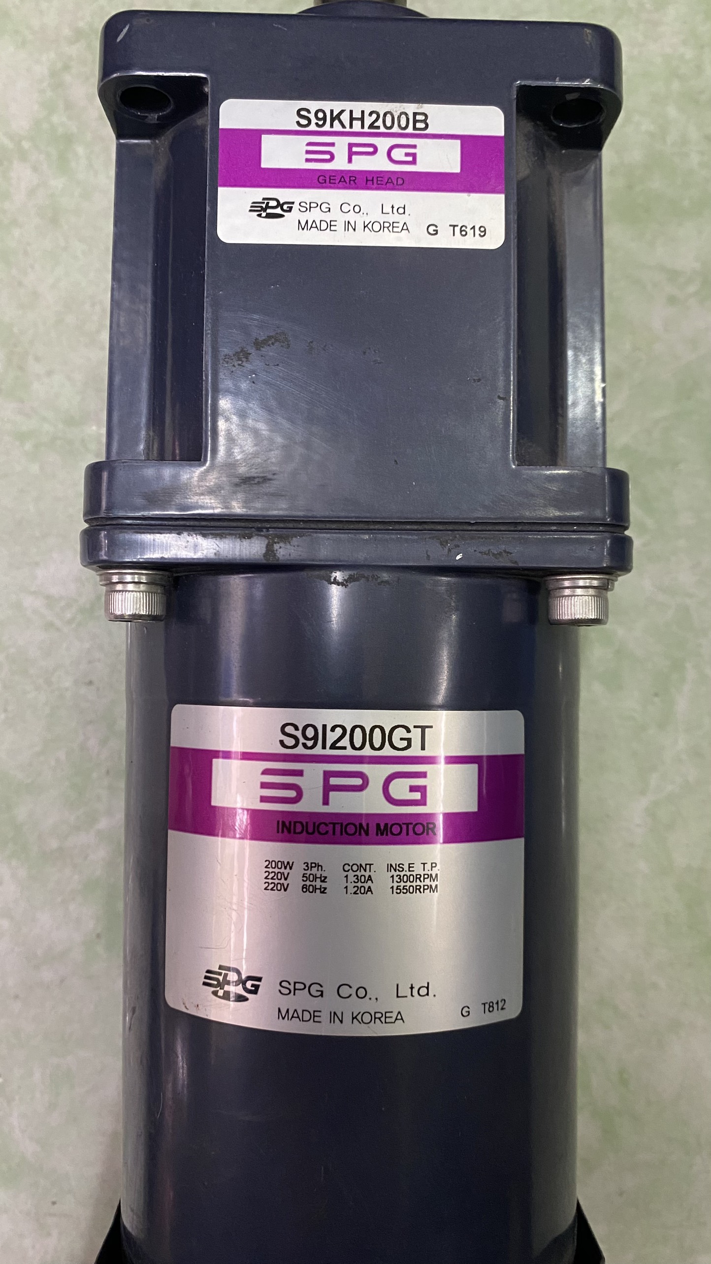Mô tơ giảm tốc (Motor Giảm Tốc) 200W 220v có đảo chiều, KOREA