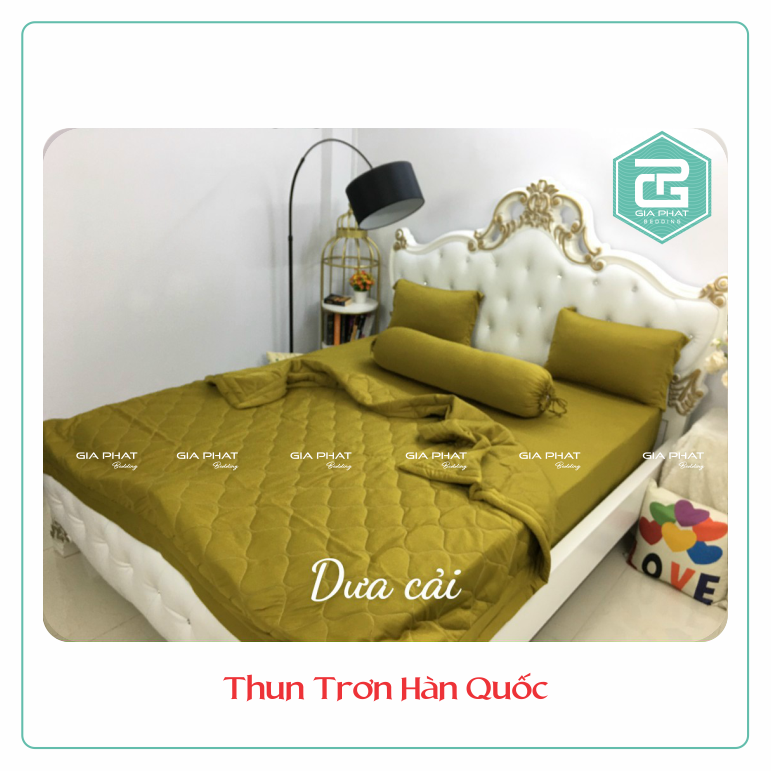 Ga trải giường thun lạnh Hàn Quốc 1 màu cao cấp