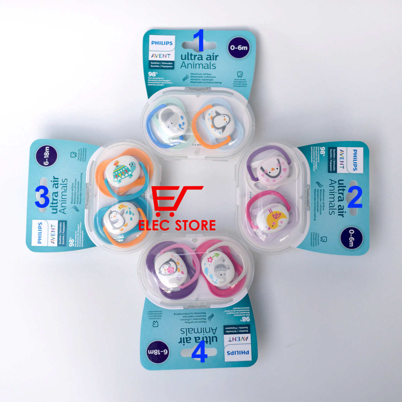 [Mới] Ty ngậm Ultra Air Animals Philips AVENT