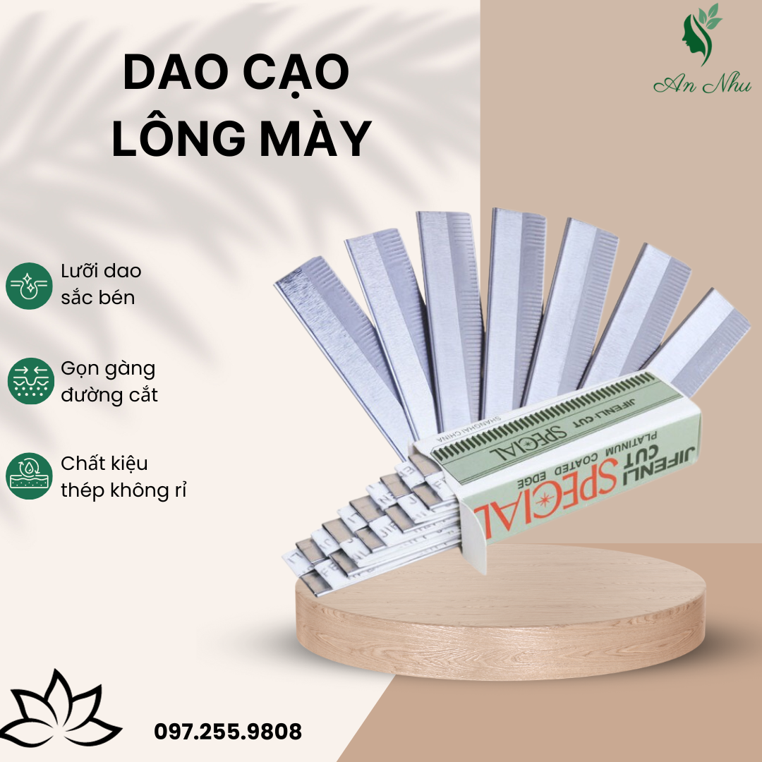 Dao cạo lông mày (1 hộp /10 cái)