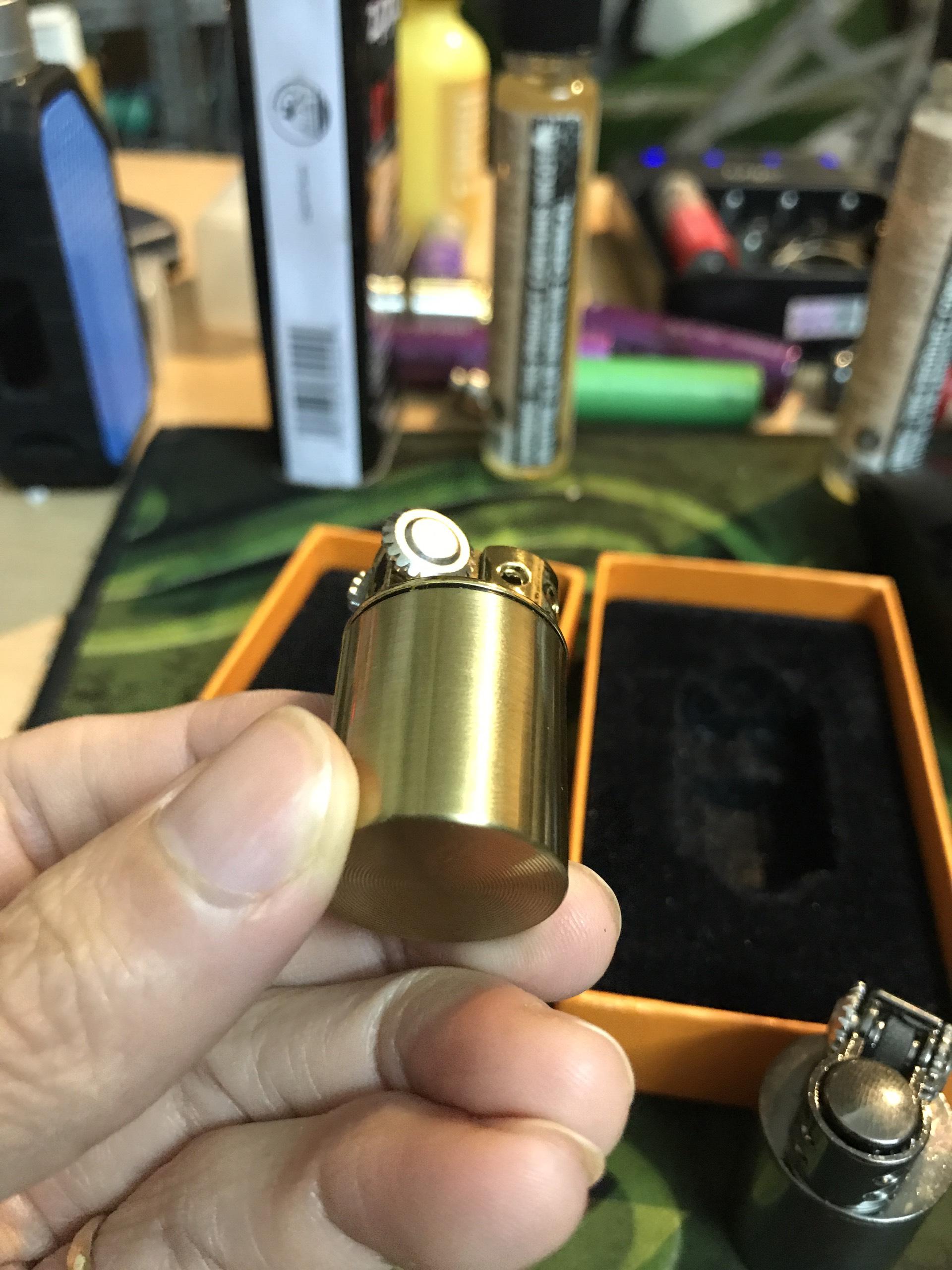 [HCM]Bật Lửa Đá Xăng Brass Kerosene Light - Size Mini 4cm