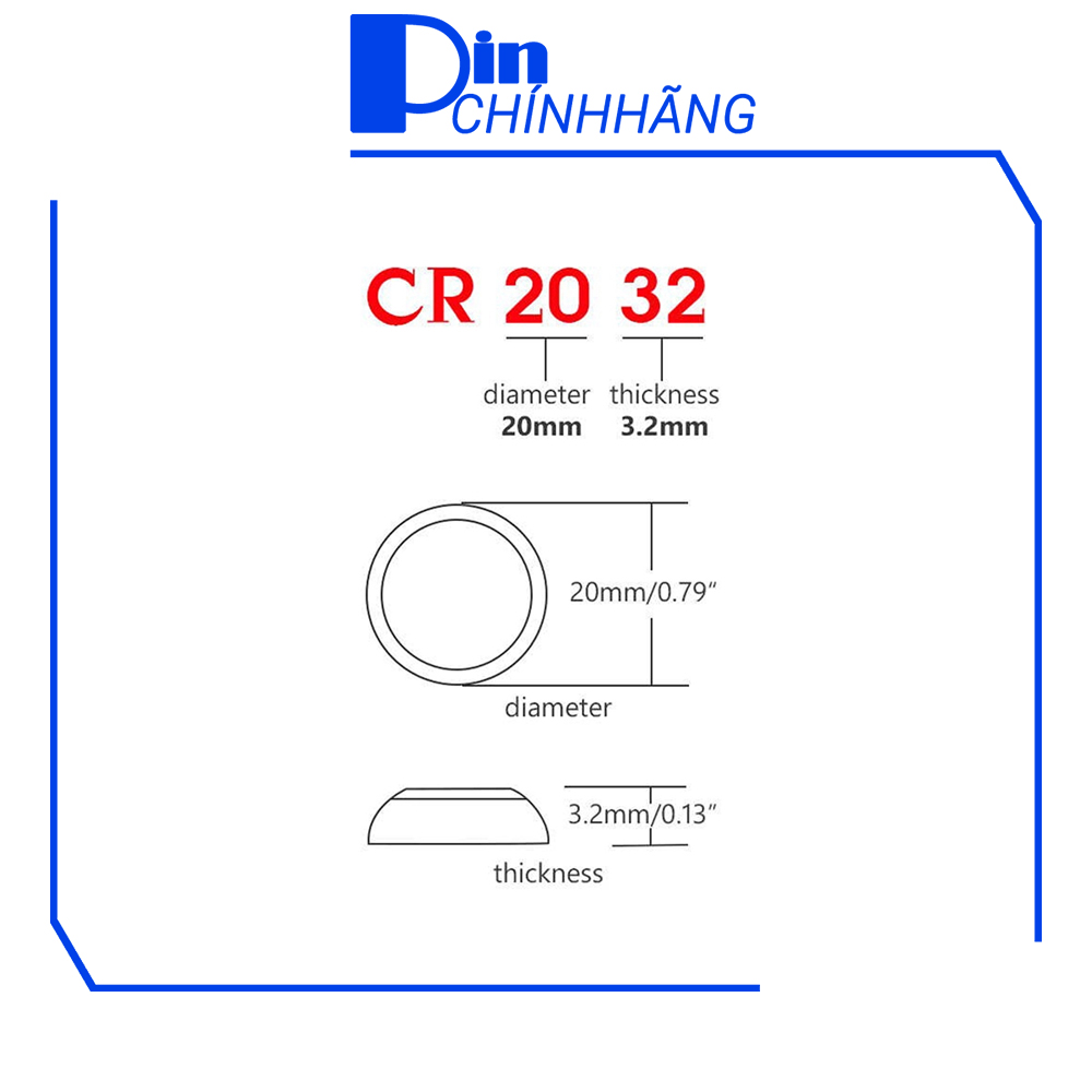 Vỉ 4 Pin Panasonic CR2032 Lithium 3V chính hãng (Pin CMOS, đồng hồ, remote, smartkey, v.v...)