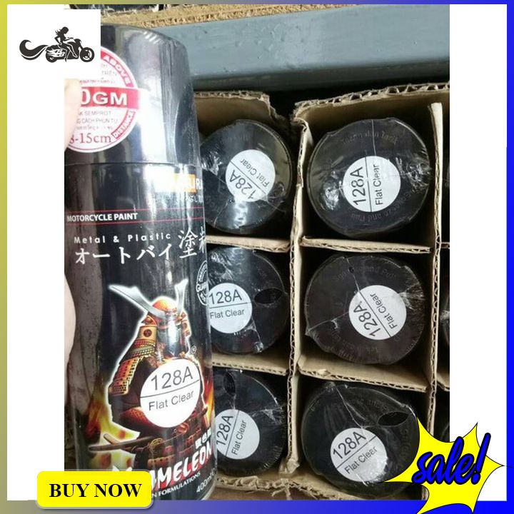 Sơn Xịt Phủ Bóng Samurai Trong Mờ 128A ( chai 400ML)