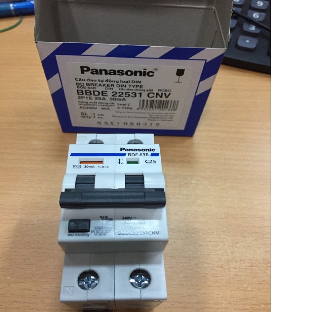 [HCM]CB CHỐNG GIẬT PANASONIC,APTOMAT CHỐNG GIÂT,CẦU DAO CHỐNG RÒ PANASONIC RCBO