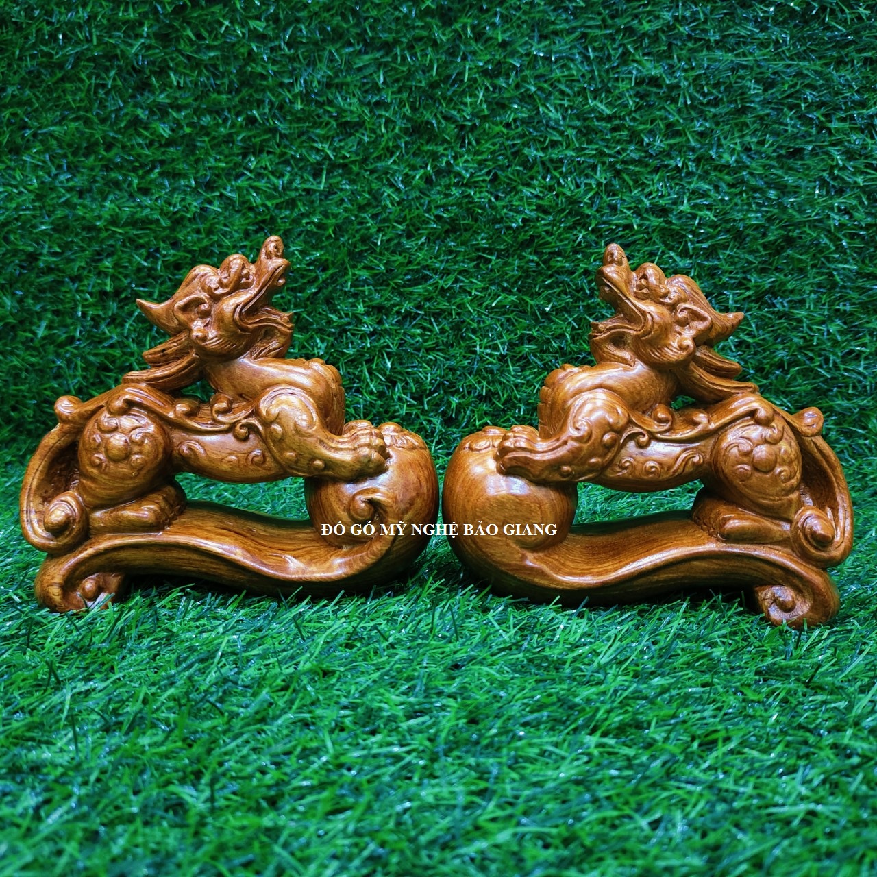 Cặp tỳ hưu gỗ hương