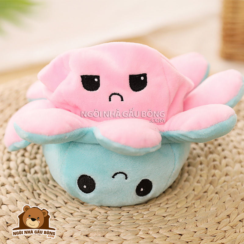 Gấu ôm Nhìn Bạch Tuộc 2 Mặt Cảm Xúc