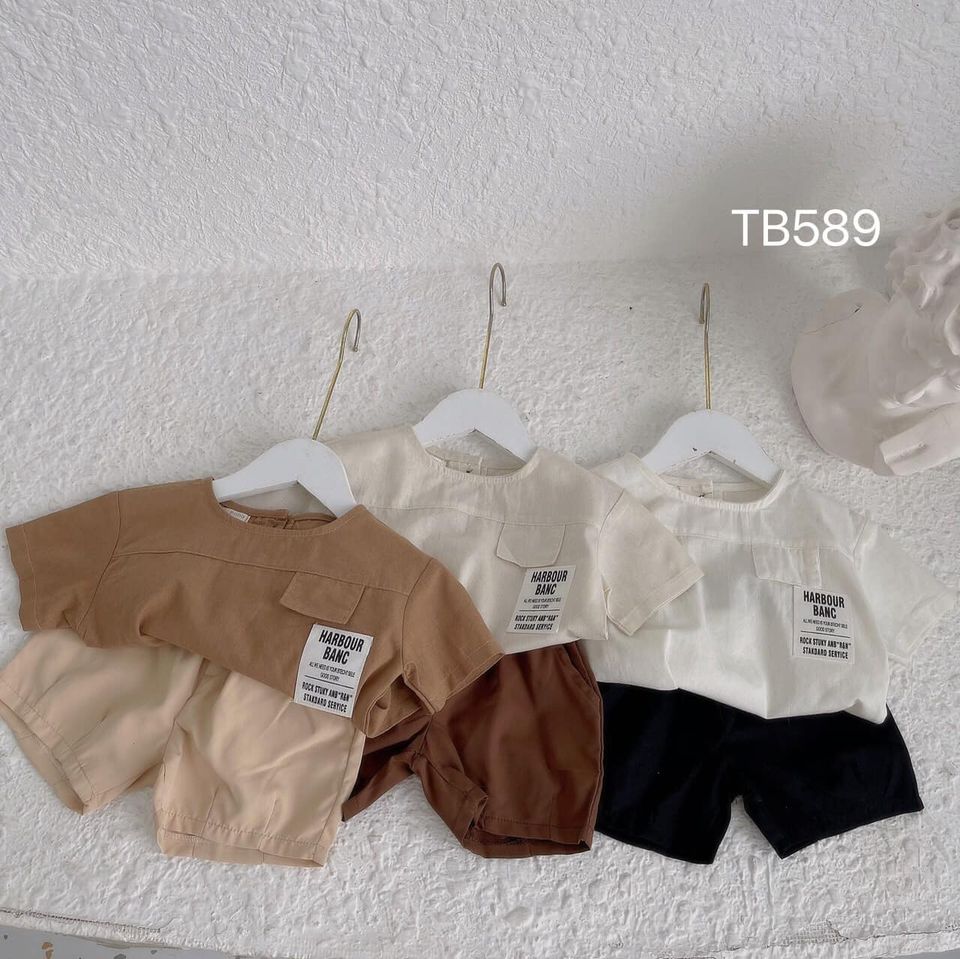 Bộ đồ cotton thun lạnh cho bé